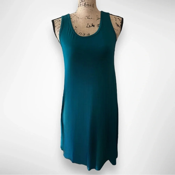 MOLERANI Women's Teal Casual Lightweight Swing Dress Medium | EUC‎ - Picture 2 of 9